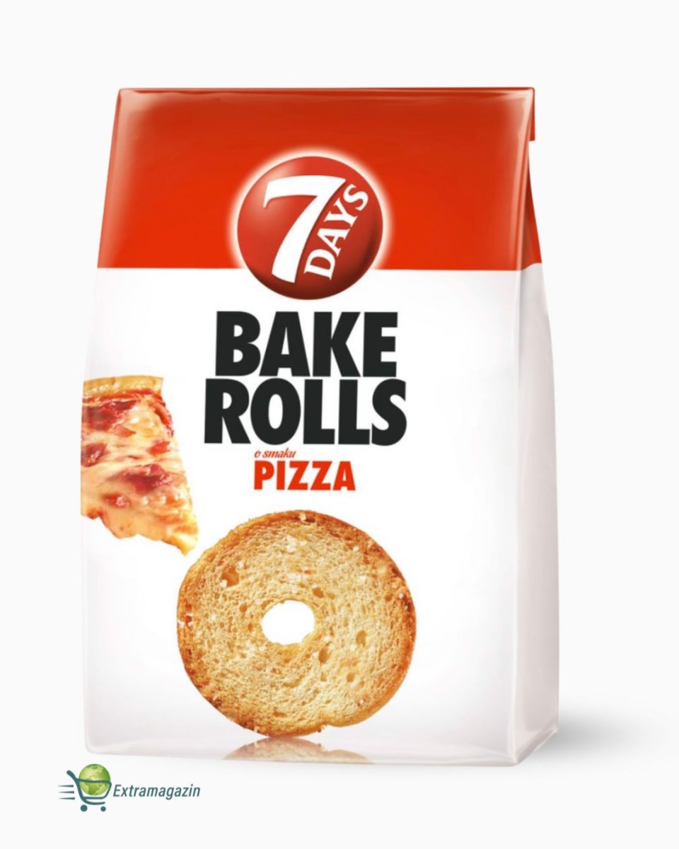 Хлебные кольца со вкусом пиццы BAKE ROLLS